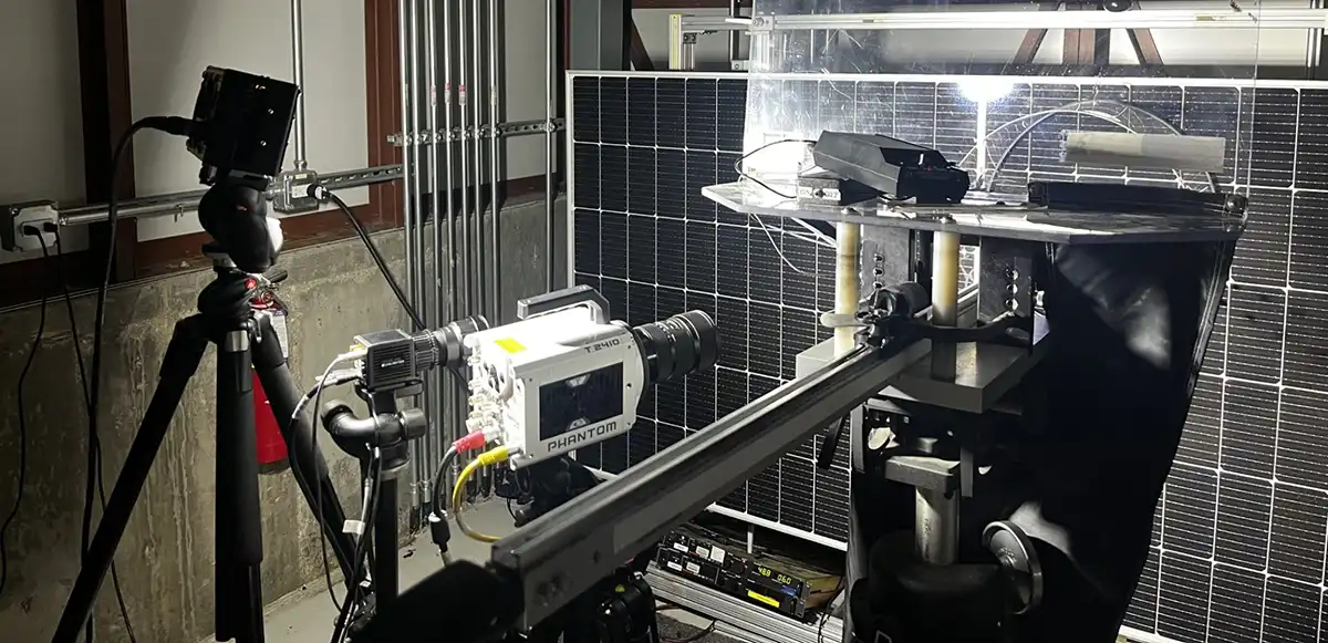 b4b-parikh-viral-1 PV module tested in a lab